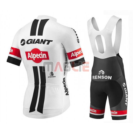 Maglia Giant manica corta 2016 bianco e rosso